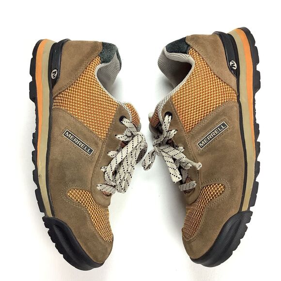 Merrell Solo Outdoor Trail Sneaker Shoes Men's 7 Tan Orange Hiking Walking - Picture 4 of 15